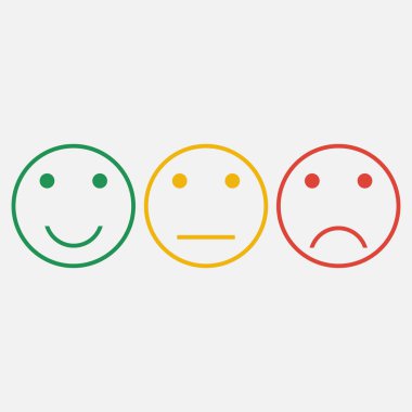 Ifa -de. Gülen çizgi simgeleri kümesi.