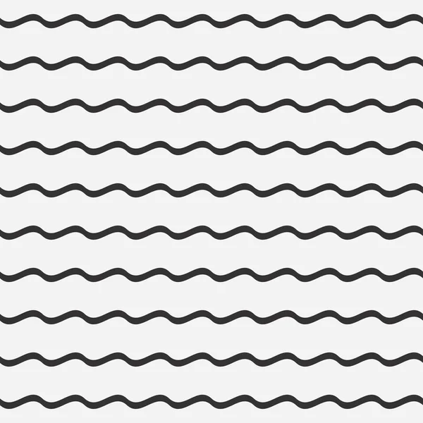 Líneas de onda patrón sin costura . — Vector de stock