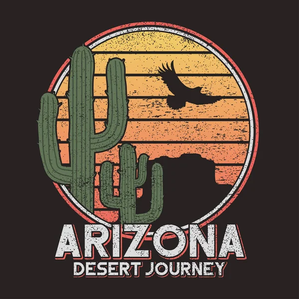 Arizona t-shirt typography — 스톡 벡터