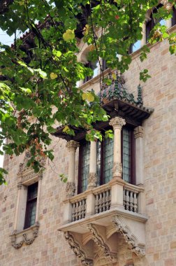 Barselona Güzel İspanyol balkon