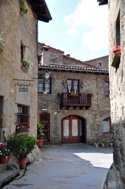 Eski İspanyol Rupit güzel sokak