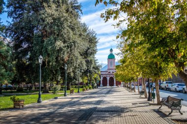 San Jose de Maipo town Cajon del Maipo - Chile adlı kilisede