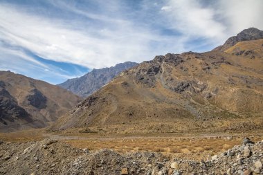 Cajon del Maipo Kanyon manzara - Şili