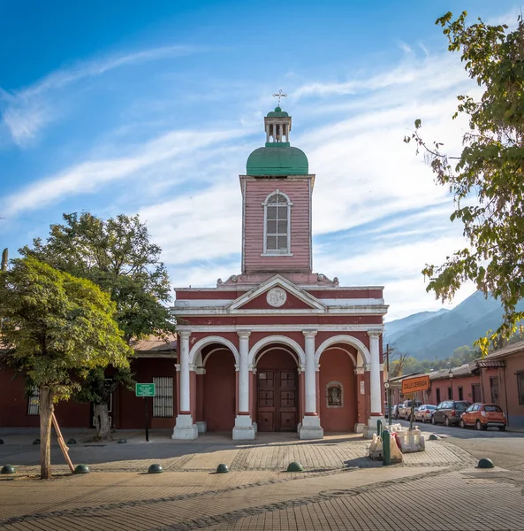 Templom San Jose Maipo Városban Cajon Del Maipo Chile — Stock Fotó