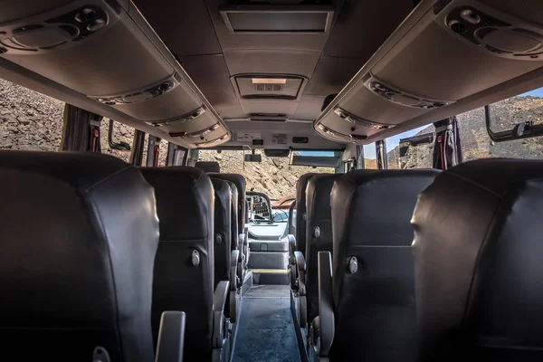 Wnętrze Autobusu Cajon Del Maipo Chile — Zdjęcie stockowe