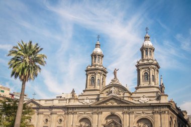 Santiago Metropolitan Cathedral at Plaza de Armas Square -  Santiago, Chile