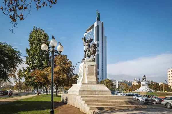 Πλατεία Plaza Italia Στο Baquedano Santiago Της Χιλής — Φωτογραφία Αρχείου