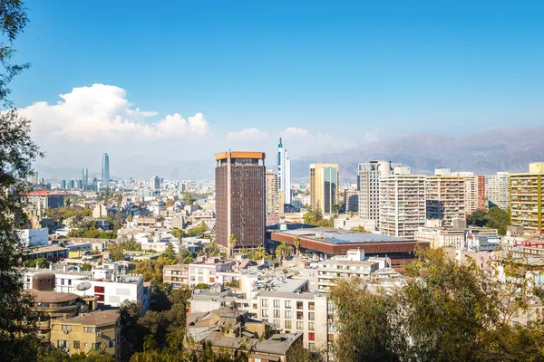 Vista Aérea Horizonte Santiago Santiago Chile — Fotografia de Stock