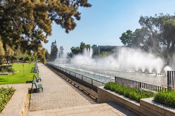 Praça Aviação Plaza Aviacion Fonte Santiago Chile — Fotografia de Stock