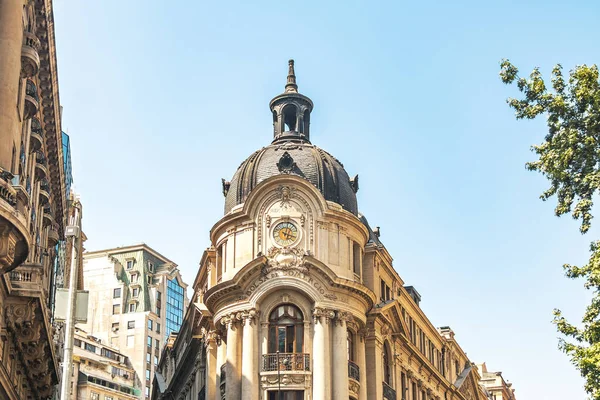Santiago Stock Exchange Budynku Santiago Chile — Zdjęcie stockowe