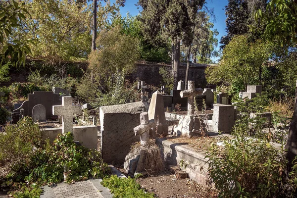 Vecchi Dissidenti Tombe Non Cattolici Cimitero Santiago Santiago Cile — Foto Stock