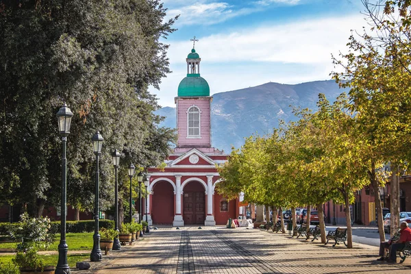 San José Maipo Chili Apr 2018 Kerk Stad San José — Stockfoto