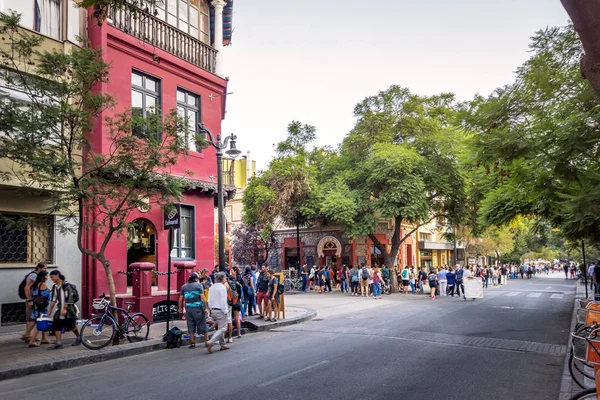 Santiago Cile Mar 2018 Quartiere Lastarria Santiago Cile — Foto Stock