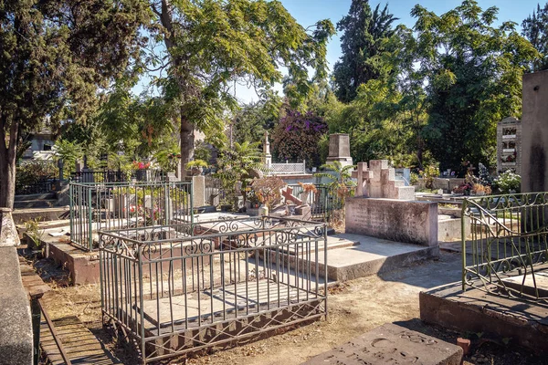 Santiago Chile Mar 2018 Antiguo Patio Histórico Cementerio Santiago Santiago —  Fotos de Stock