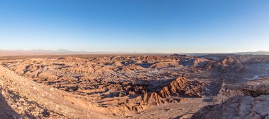 Ölüm Vadisi günbatımı - Atacama Çölü, Şili, panoramik manzaralı