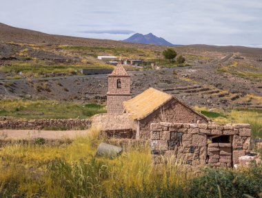 Socaire köyü - Atacama Çölü, Şili Eski Kilisesi