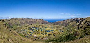 Vulcano Rano Kau Paskalya Adası krater
