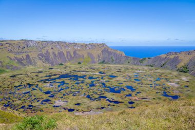 Rano Kau yanardağ krater - Paskalya Adası, Şili