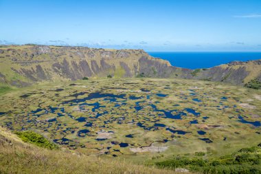 Rano Kau yanardağ krater - Paskalya Adası, Şili