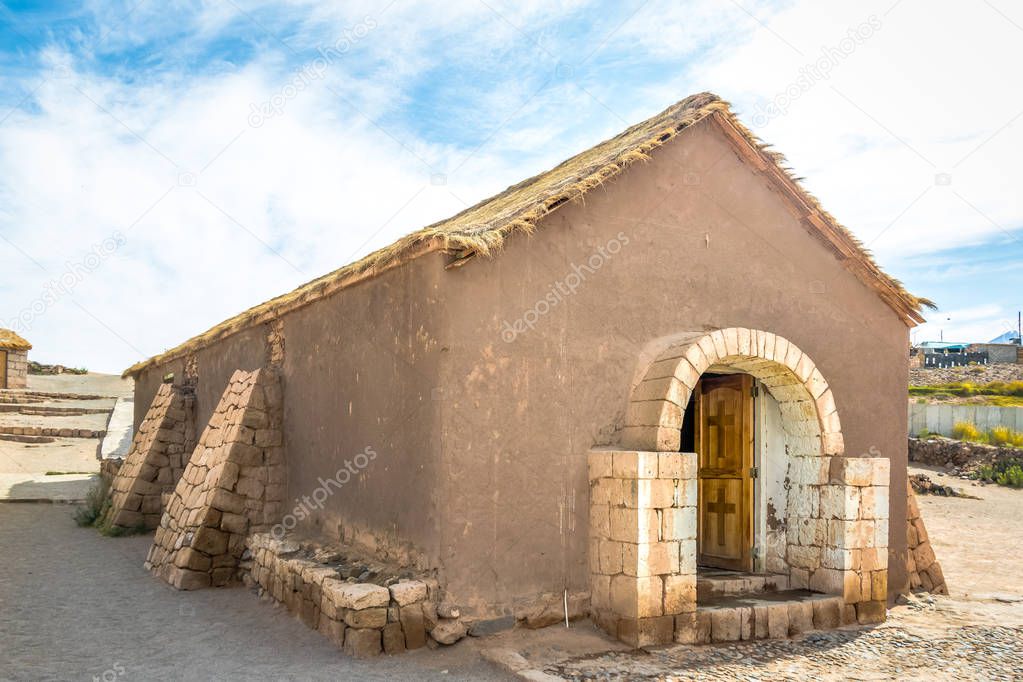 Old Church of Socaire Village - Atacama Desert, Chile