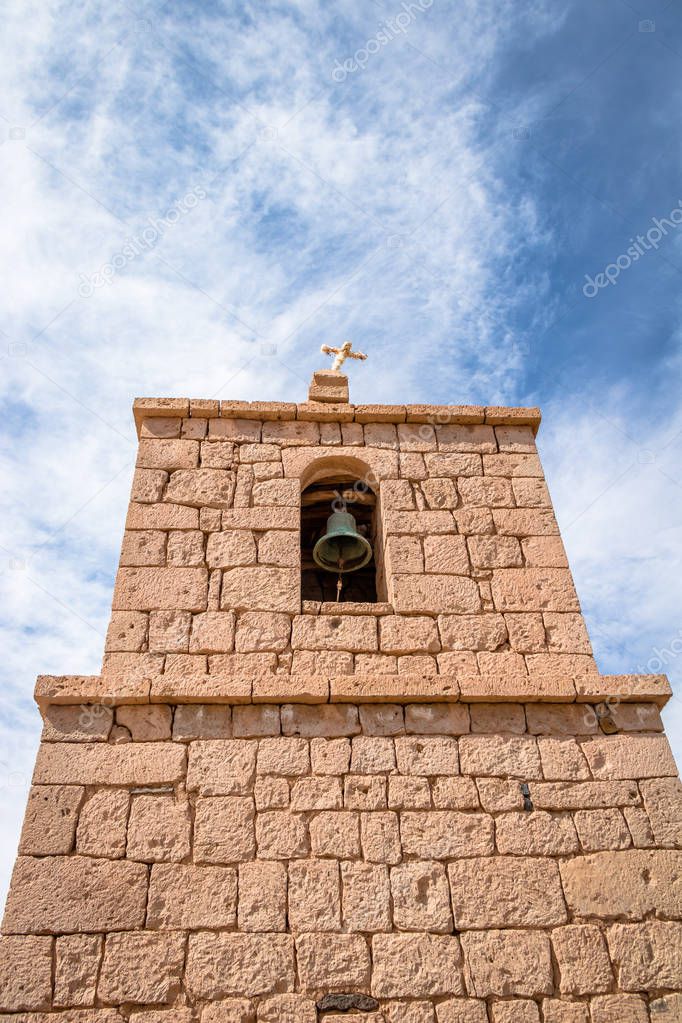 Old Church Tower of Socaire Village - Atacama Desert, Chile