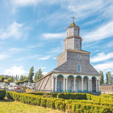 Nercon Kilisesi - Castro, Chiloe Adası, Şili