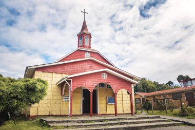 Templo Parroquial San Pio X Church - Ancud, Chiloe Island, Chile clipart