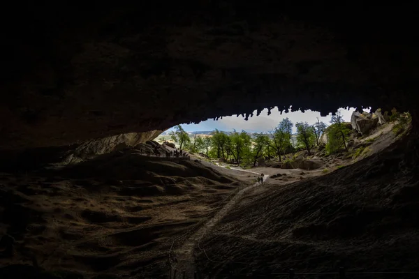 Печера Мілодон Куева Мілодон Патагонія Чилі — стокове фото