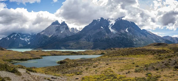 Panoramiczny Widok Torres Del Paine National Park Patagonia Chile — Zdjęcie stockowe