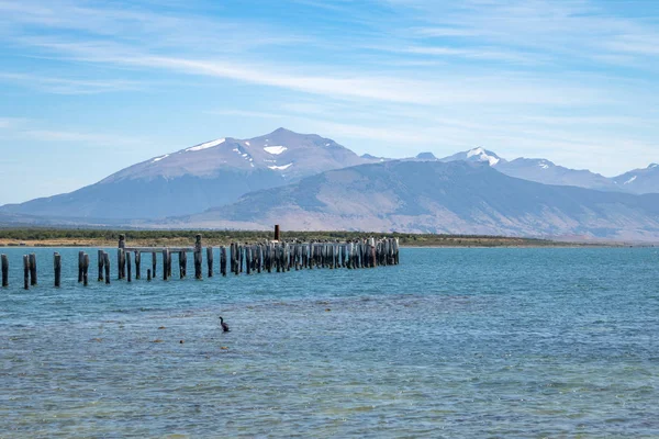 Old Dock Almirante Montt Gulf Patagonia Puerto Natales Magallanes Region — Stok fotoğraf