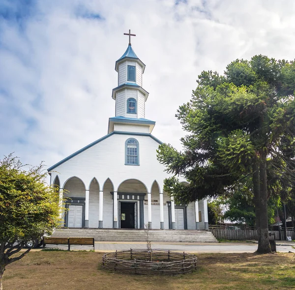 Dalcahue Εκκλησία Νήσος Τσιλόε Χιλή — Φωτογραφία Αρχείου