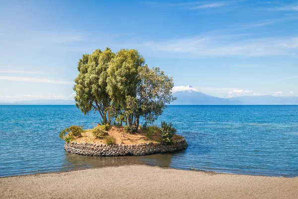 Small Island Llanquihue Lake Frutillar Chile — Stock Photo, Image