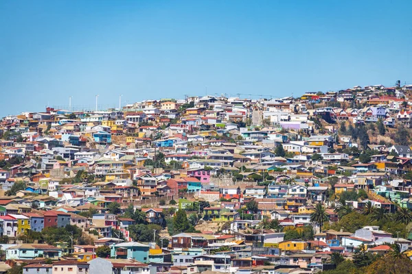 Husen Valparaiso Visa Från Cerro Alegre Hill Valparaiso Chile — Stockfoto