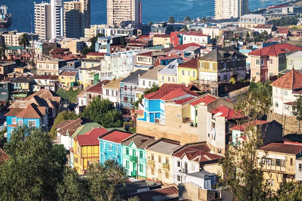 Casas Valparaíso Vista Desde Cerro San Juan Dios Valparaíso Chile — Foto de Stock