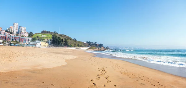 Vista Panorámica Playa Renaca Vina Del Mar Chile — Foto de Stock