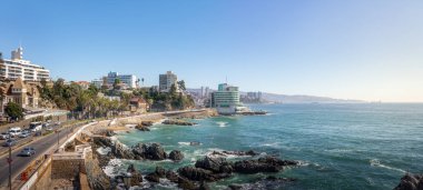 Vina del Mar manzarası - Vina del Mar, Şili hava panoramik