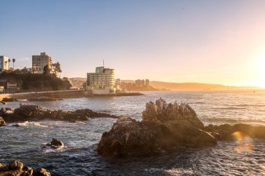 Vina del Mar skyline at sunset - Vina del Mar, Chile