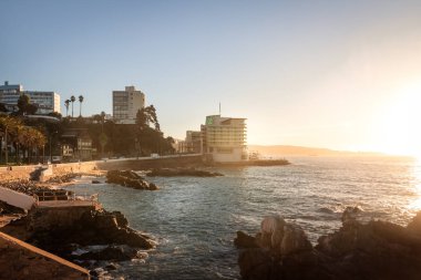 Vina del Mar skyline at sunset - Vina del Mar, Chile
