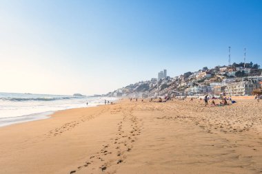 Vina del Mar, Şili - 28 Mar 2018 Renaca Plajı - Vina del Mar, Şili
