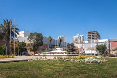 Vina del Mar, Şili - 24 Mar 2018 Plaza Ohiggins Meydanı - Vina del Mar, Şili