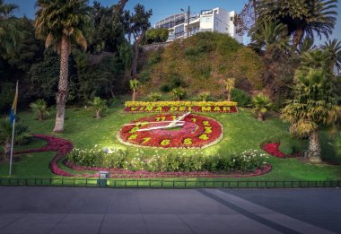 Vina del Mar, Chile - Mar 25, 2018: Vina del Mar Clock Flower (Reloj de Flores) - Vina del Mar, Chile