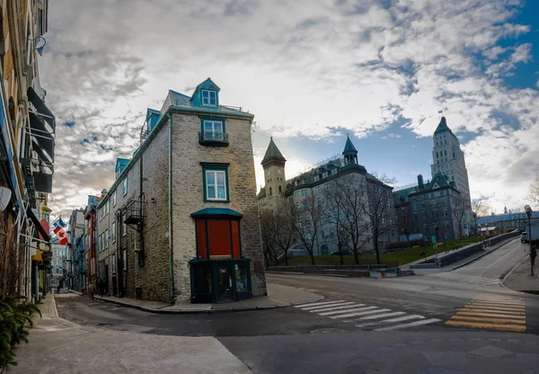 Architektura Městské Části Old Quebec Quebec City Kanada — Stock fotografie