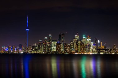Gece - Toronto, Ontario, Kanada Toronto manzarası