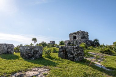 Tanrı'nın rüzgarlar Tapınağı - Mayan Ruins Tulum, Meksika