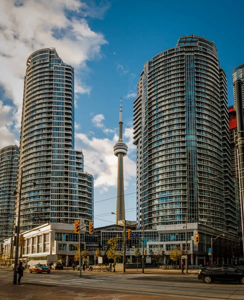 Des Gratte Ciel Modernes Dans Quartier Financier Centre Ville Toronto — Photo
