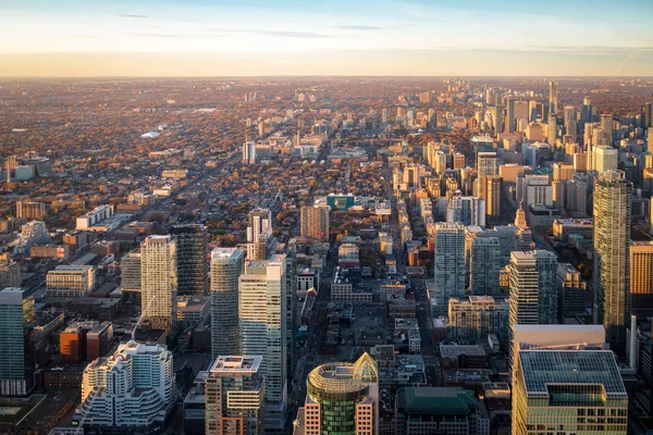 Uitzicht Toronto City Van Bovenaf Toronto Ontario Canada — Stockfoto