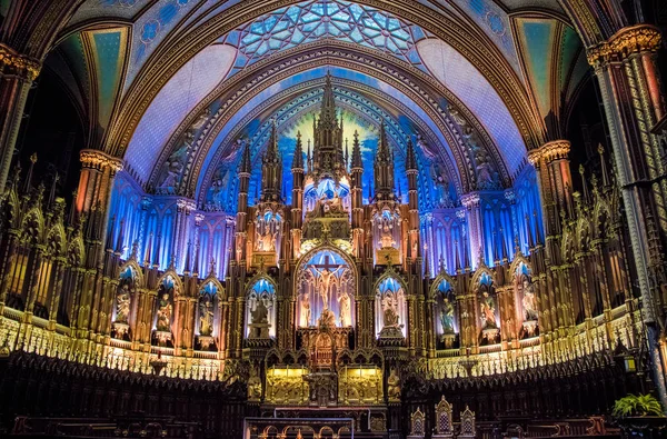 İç ve Notre-Dame Basilica Montreal - Montreal altar