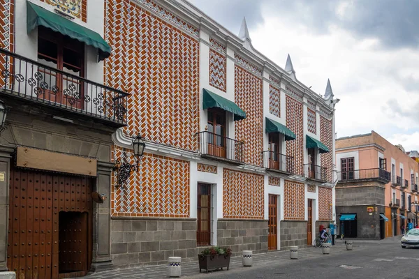Street of Puebla and Federal Palace (Palacio Federal) Building - Puebla, Mexico