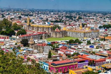 High view of Cholula City - Cholula, Puebla, Mexico