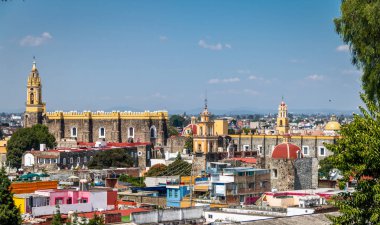 High view of Cholula City - Cholula, Puebla, Mexico